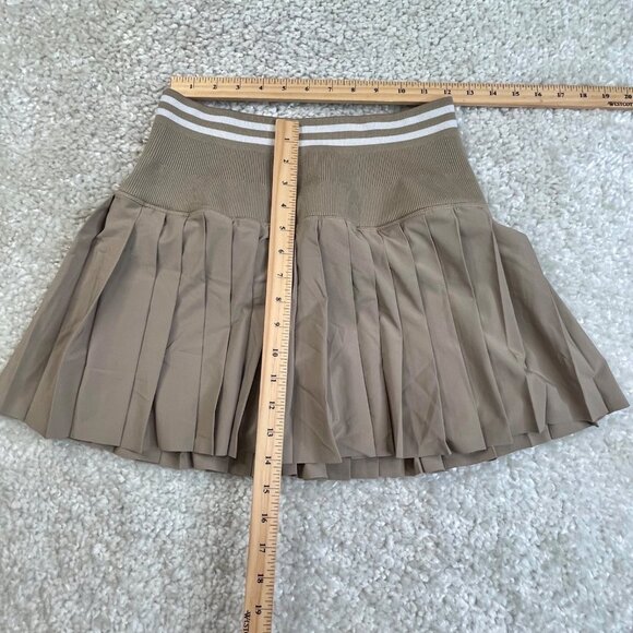Aerie Offline Seamless Pleated Mini Skort Beige - Picture 8 of 9